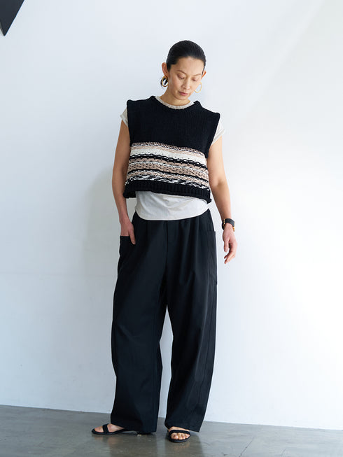 【 予約:8月中旬 】MOLE JACQUARD VEST /Y263-91099
