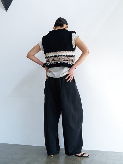 【 予約:8月中旬 】MOLE JACQUARD VEST /Y263-91099