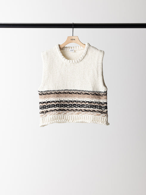 【 予約:8月中旬 】MOLE JACQUARD VEST /Y263-91099