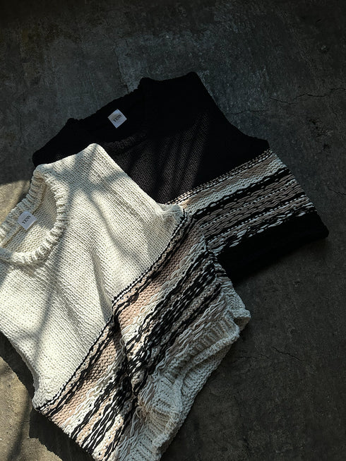【 予約:8月中旬 】MOLE JACQUARD VEST /Y263-91099