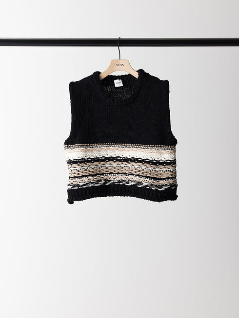【 予約:8月中旬 】MOLE JACQUARD VEST /Y263-91099