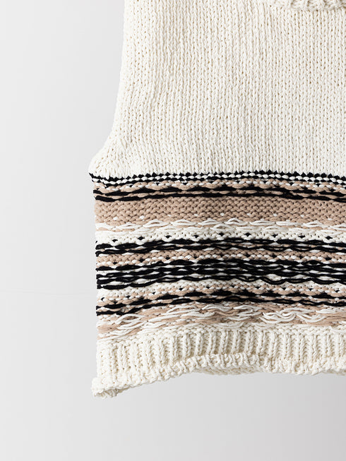 MOLE JACQUARD VEST /Y263-91099