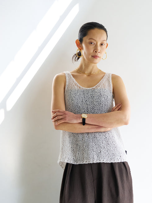 【 予約:8月中旬 】MOHAIR HAND VEST /Y263-91100