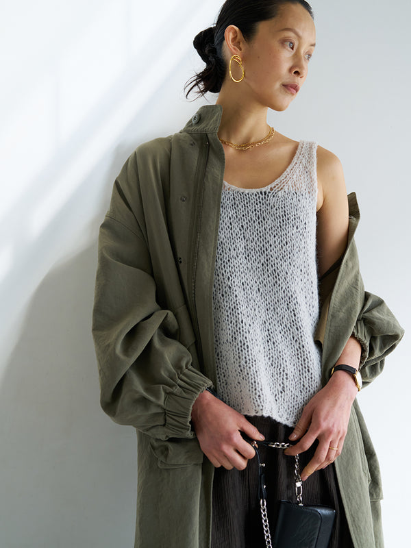 【 予約:8月中旬 】MOHAIR HAND VEST /Y263-91100