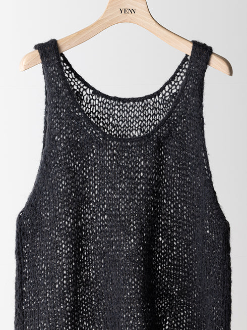 【 予約:8月中旬 】MOHAIR HAND VEST /Y263-91100