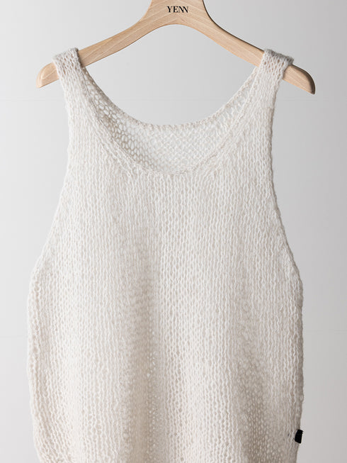 【 予約:8月中旬 】MOHAIR HAND VEST /Y263-91100