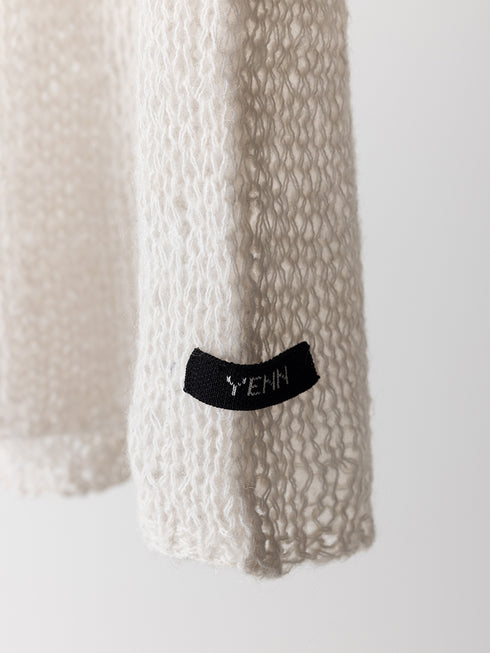 【 予約:8月中旬 】MOHAIR HAND VEST /Y263-91100
