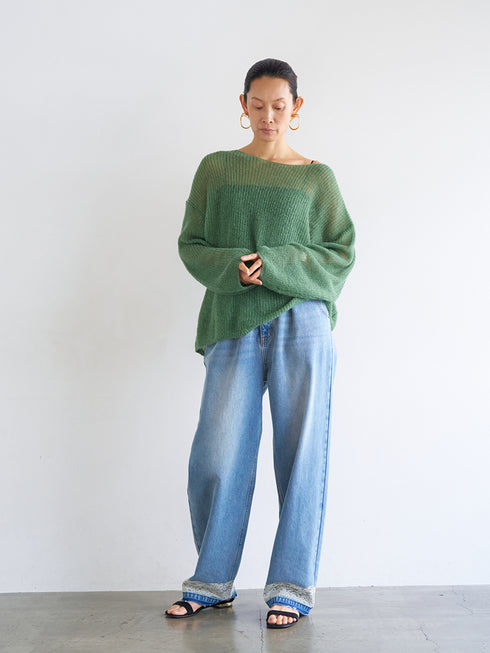 【 予約:9月中旬 】SHEER MOHAIR KNIT PO /Y263-91101