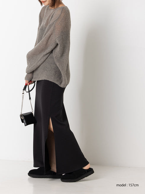 【 予約:9月中旬 】SHEER MOHAIR KNIT PO /Y263-91101