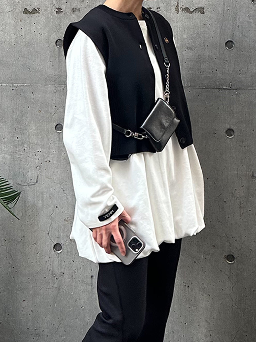 限定 】DOUBLE FACE KNIT VEST / Y242-91036-5 – PERSON&PEOPLE